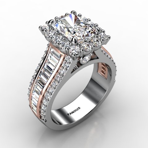 18k White Gold Engagement Ring 2.154ct - 1003082-18kw